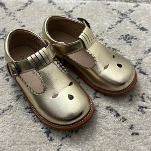 Gold Toddler Girl Mary Jane Flats